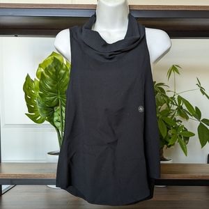 Kendall & Kylie Cowl Neck Black Tank X-Small NWT